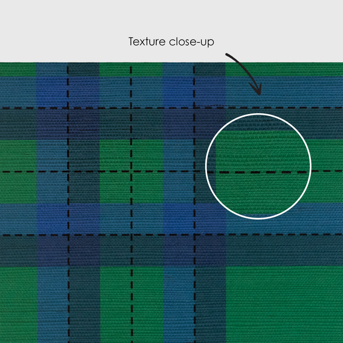 Tartan Inspired Grasscloth Wallpaper in Kelly Green