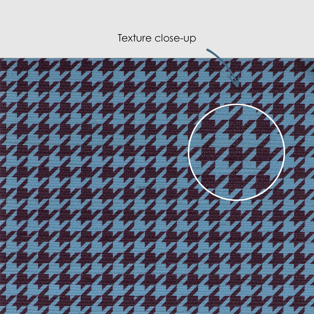 Tiny Houndstooth Grasscloth Wallpaper