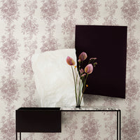 Toile Pattern Silk Wallpaper