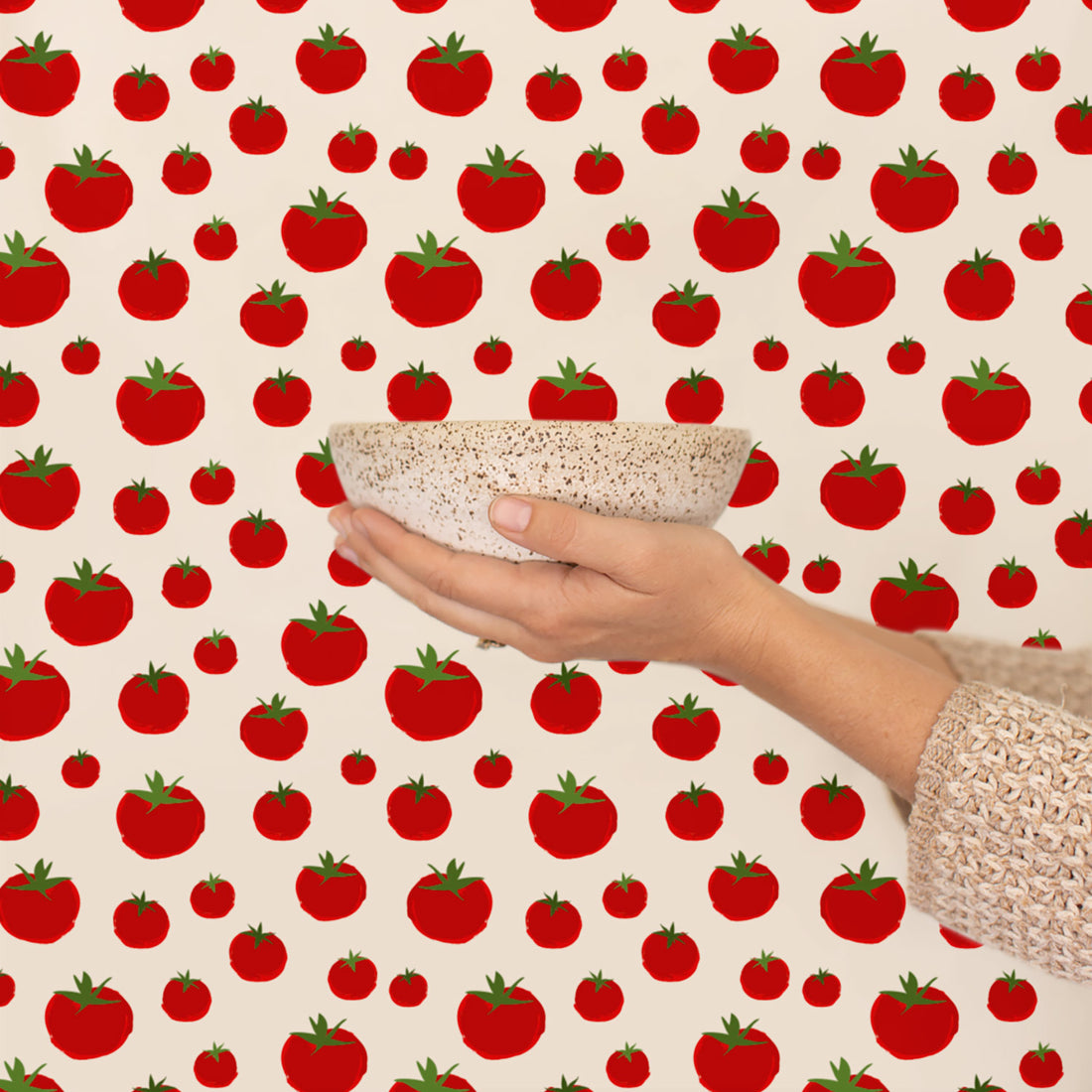 Tomato Pattern Wallpaper