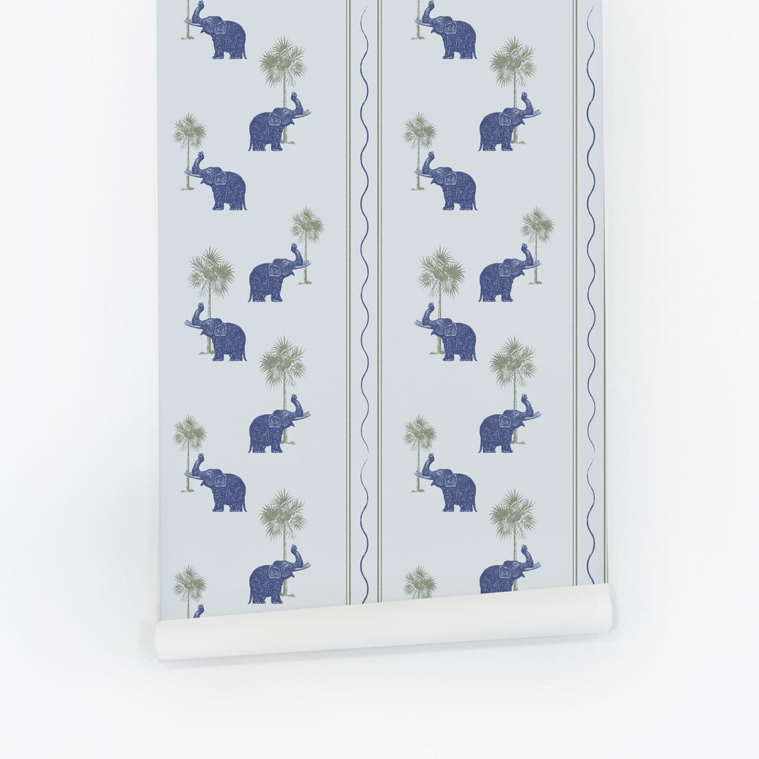 Blue Elephants Wallpaper