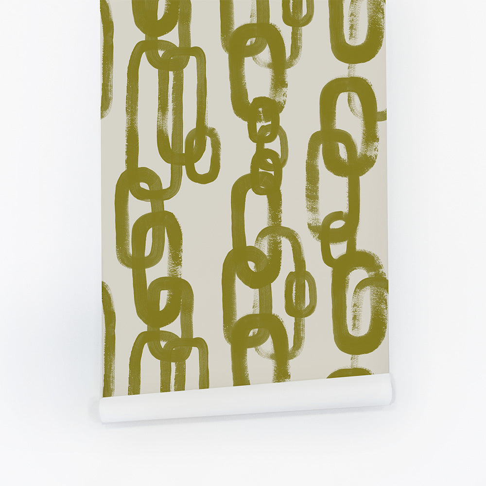 Green Chain Pattern © Wallpaper