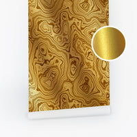 Gold Malachite Metallic Wallpaper