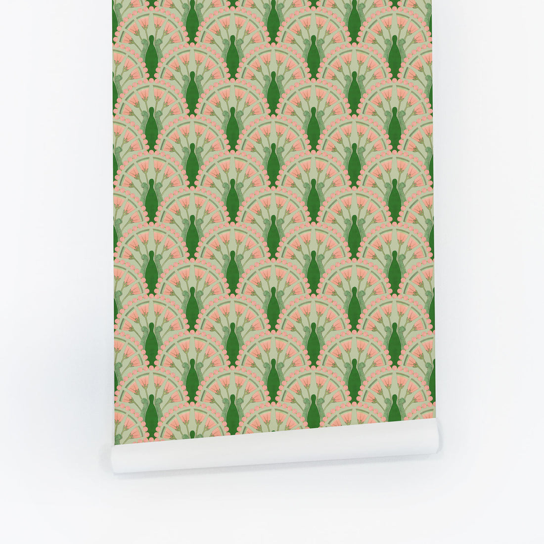 Art Deco Floral Wallpaper