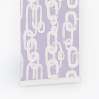 Lavender Chain Pattern © Wallpaper