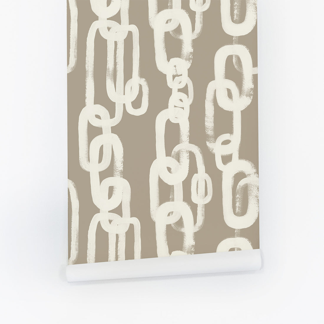 Beige Chain Pattern © Wallpaper