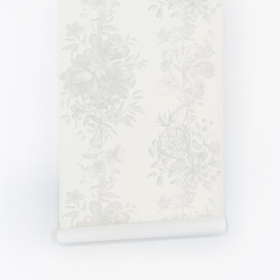 vintage elegant beige removable wallpaper design