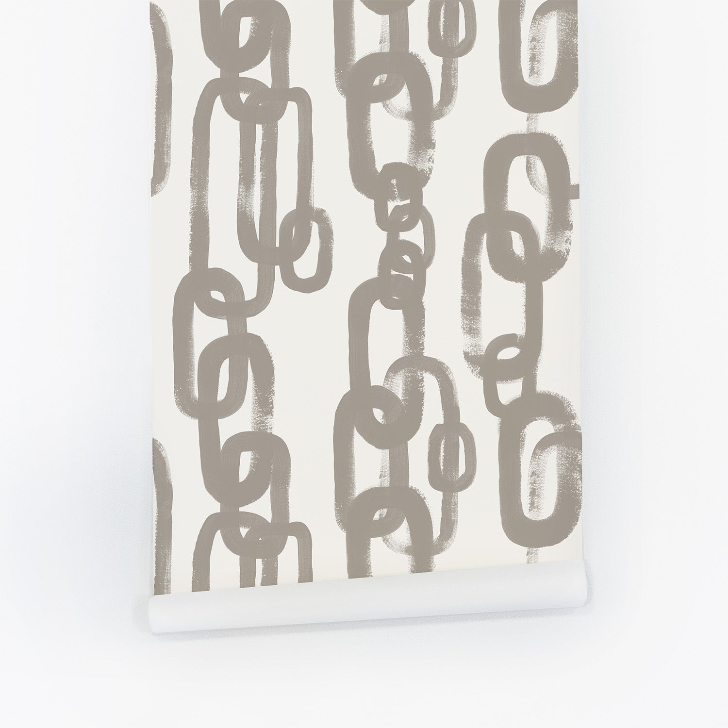 Neutral Chain design removable wallpaper by Livettes | Livettes Wallpaper