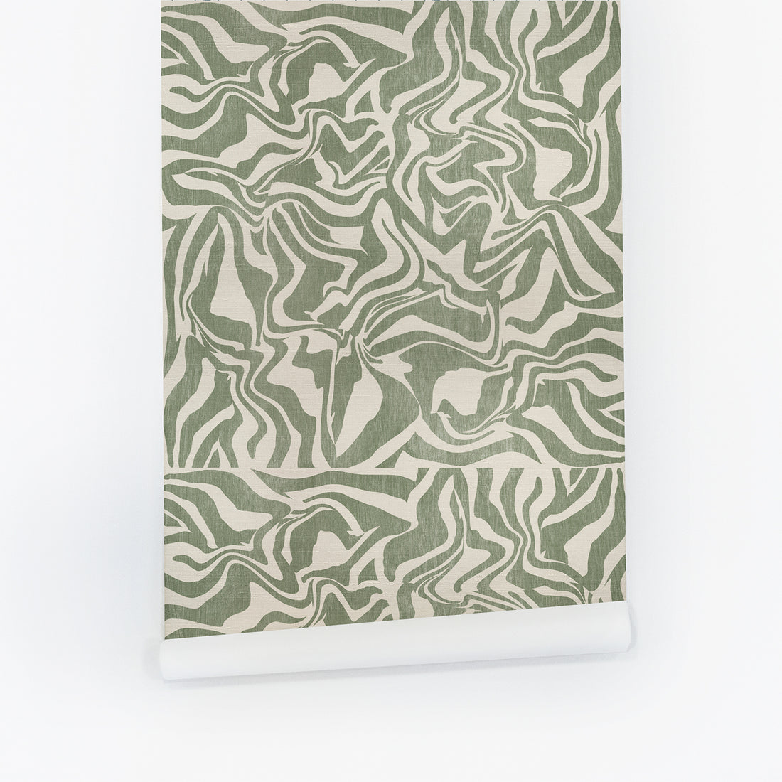 Wooden Zebra Pattern Silk Wallpaper