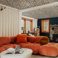 Abstract Funky Lines Ceiling Wallpaper