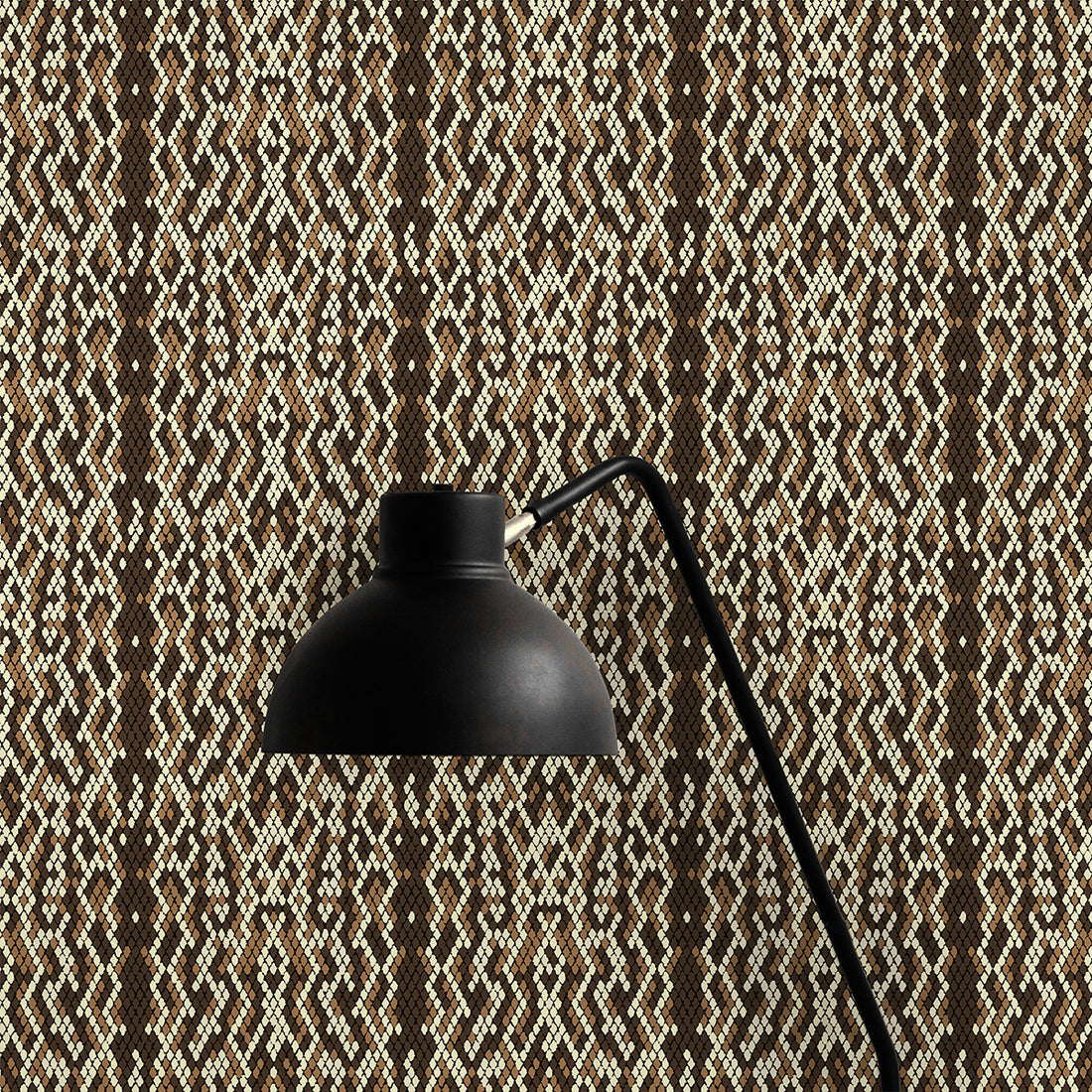 Abstract Snake Skin Pattern Wallpaper