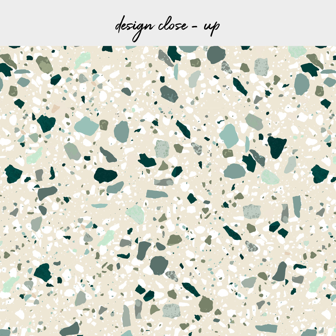 Green Terrazzo Design Backsplash