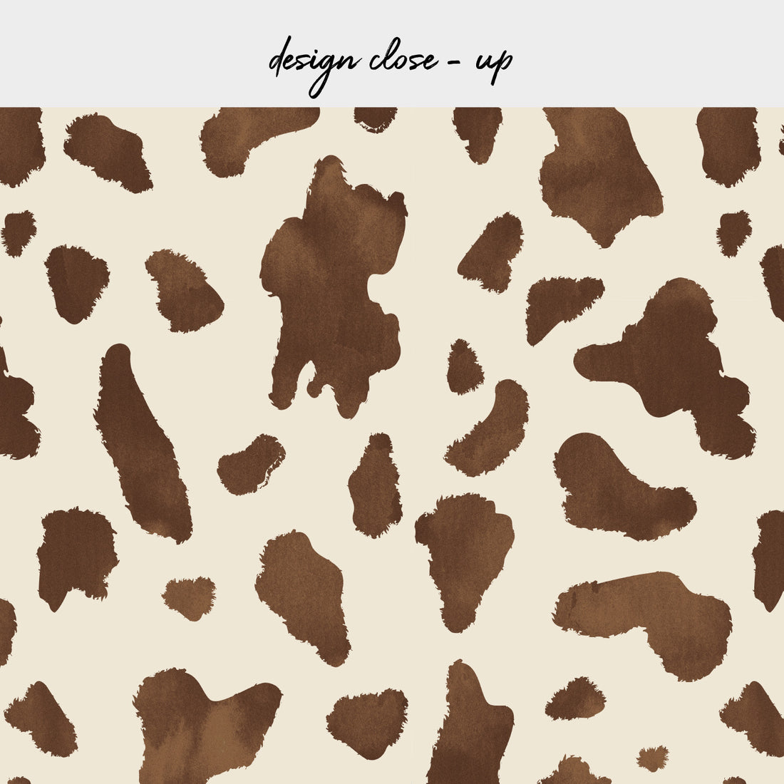 Watercolor Cow Print Backsplash