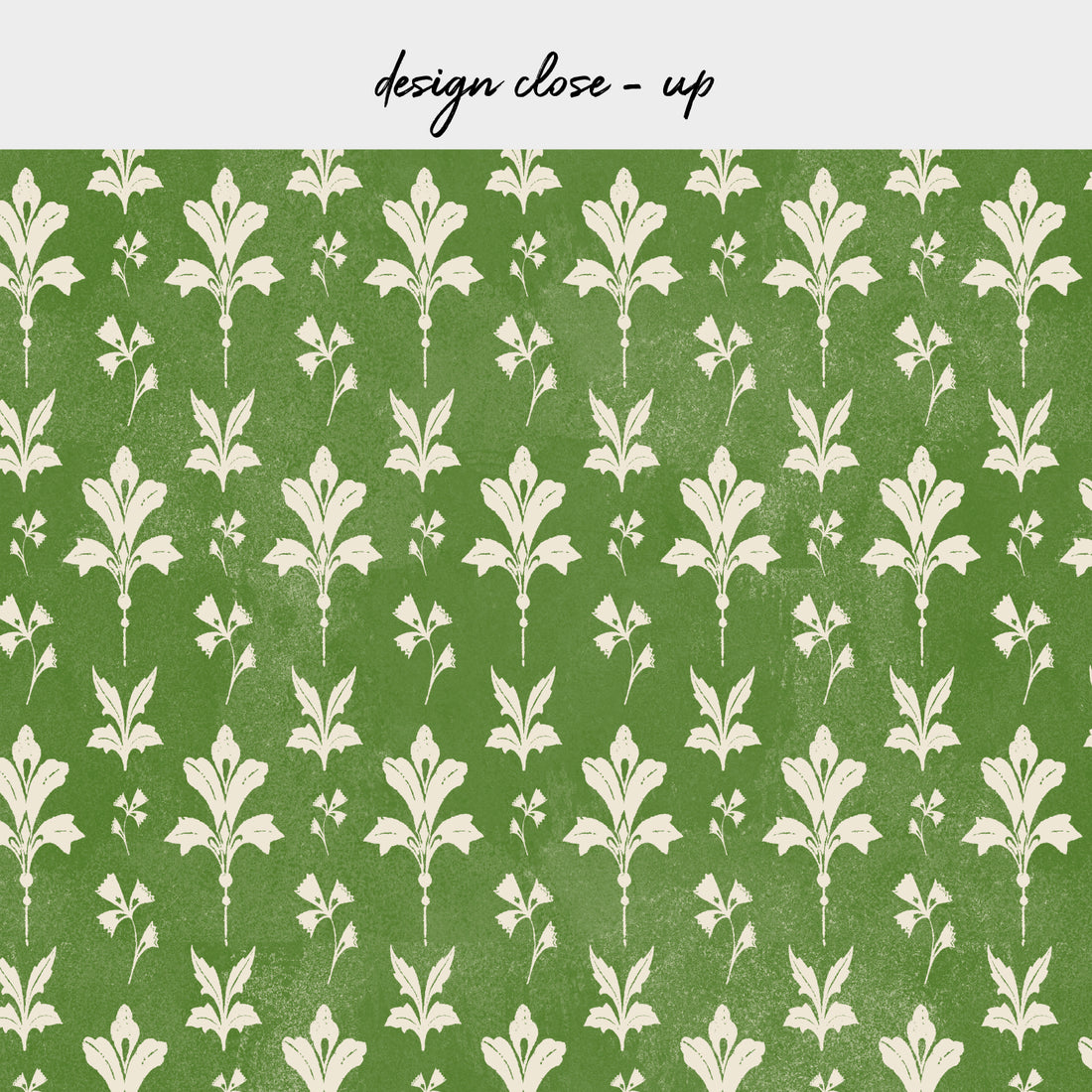 Vintage Floral Damask Backsplash