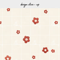 Cute Flower Tile Design Backsplash