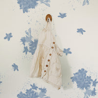 Blue Watercolor Cherry Blossoms Kids Wallpaper