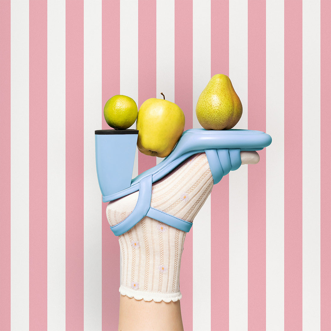 Candy Stripe Ceiling Wallpaper