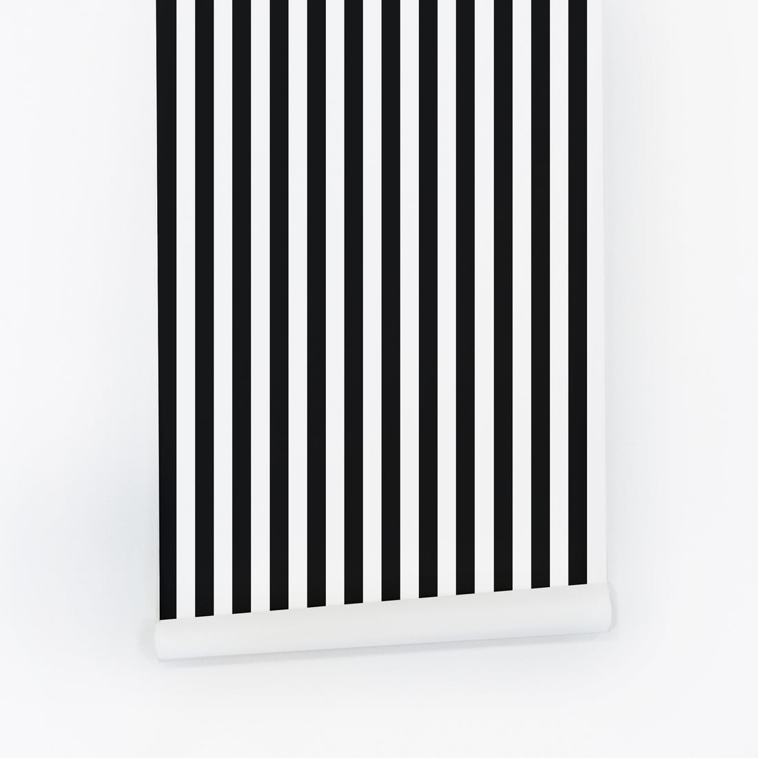 Classic black and white stripes removable wallpaper