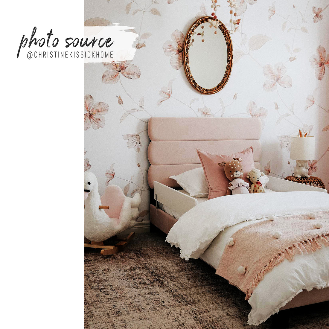 Soft Floral Design wall mural