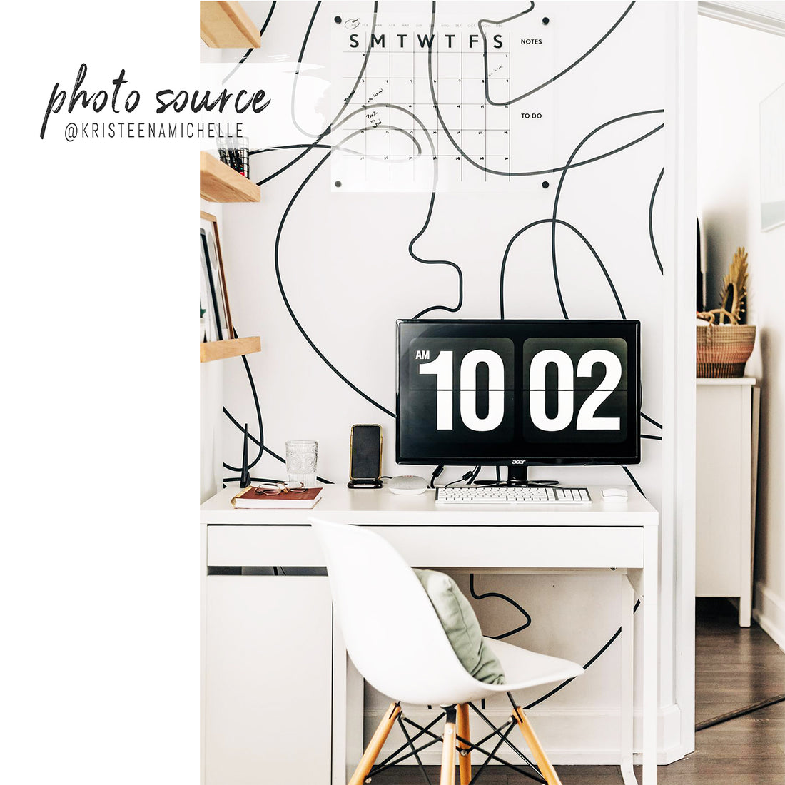 Line Art wall mural