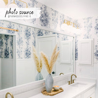 Toile pattern wallpaper