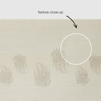 Tiny Fern Lines Grasscloth Wallpaper