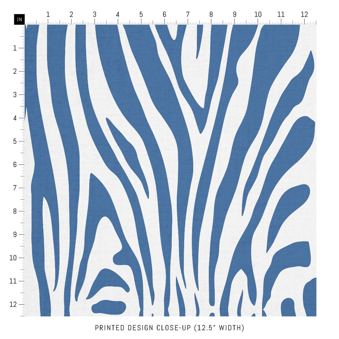 blue zebra print fabric design
