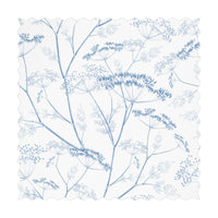 blue wildflower print fabric design 
