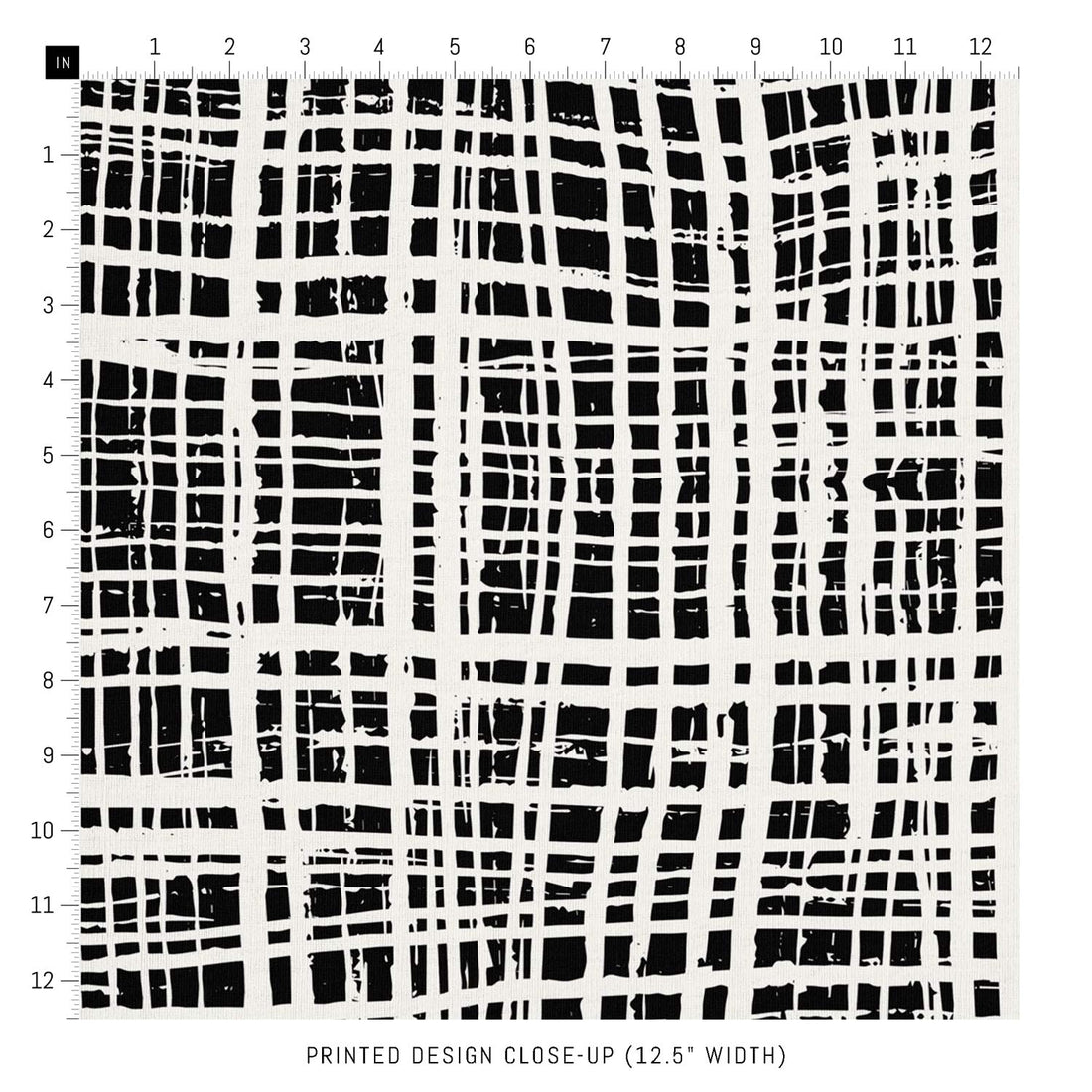 retro fabric patterns in black and white plaid