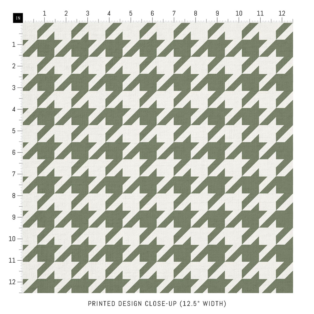 green houndstooth print fabric