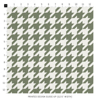 green houndstooth print fabric