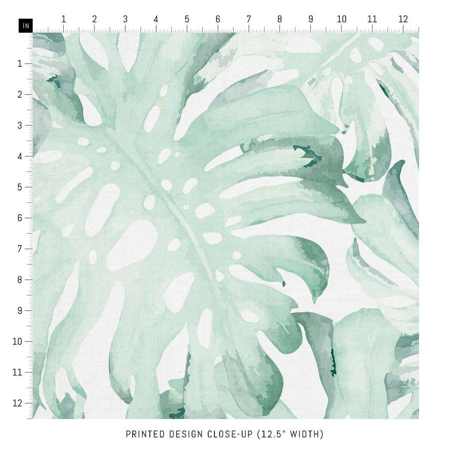 monstera plant fabric Monstera Leaves Design Printed Fabric