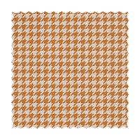 vintage textiles with houndstooth pattern in orange
