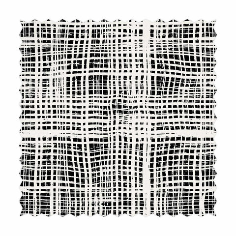 Black Plaid Pattern Design Printed Fabric