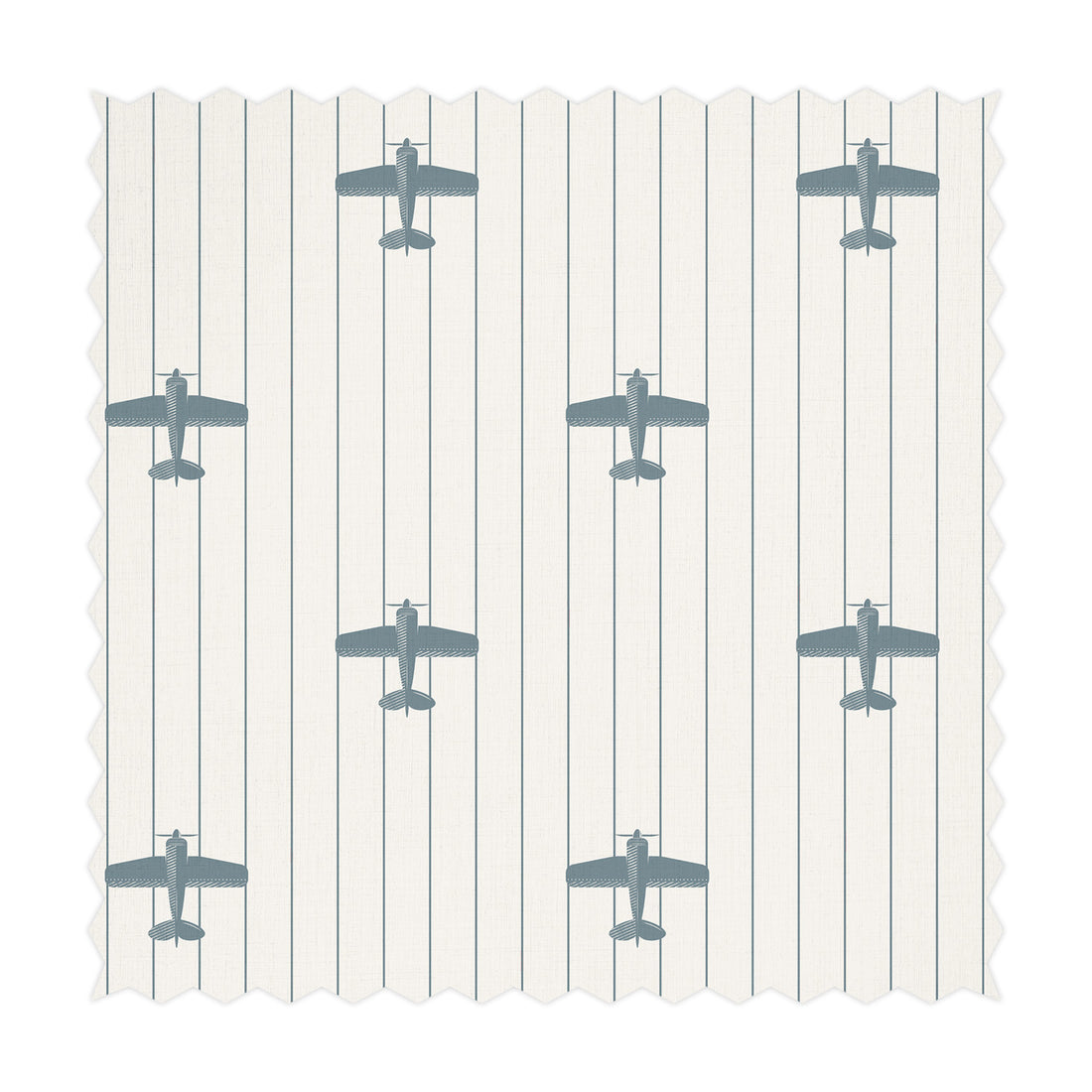 Vintage Airplane Pattern Printed Fabric