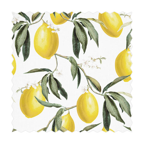 Tessuto Stampato Lemon Blossoms Design