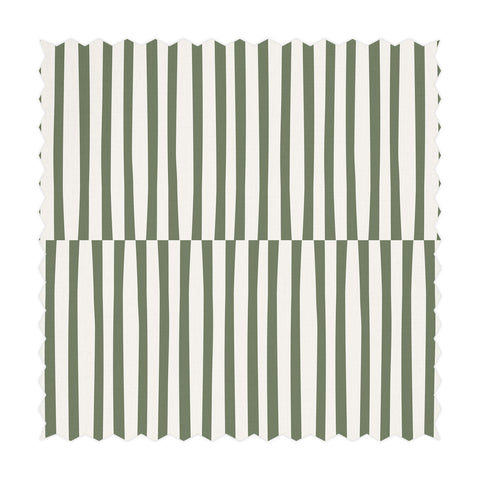 Tessuto Stampato con Design Minimalista a Linee di Oliva