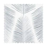 light and airy tropical palm leaf design fabric print