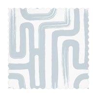 light blue fabric design with abstract lines