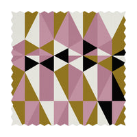 retro design fabric with kaleidoscope pattern