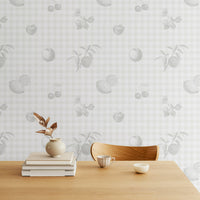 picnic inspired plaid peel and stick wallpaper for farmhouse interior