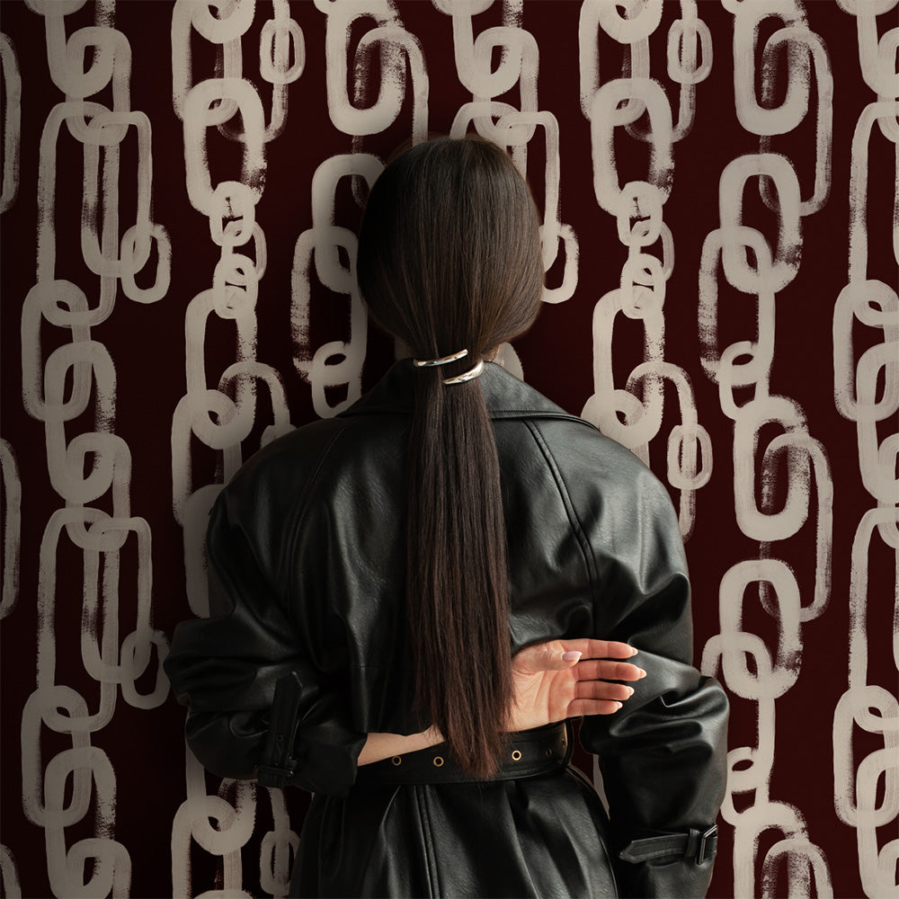 Chestnut Chain Pattern © Wallpaper