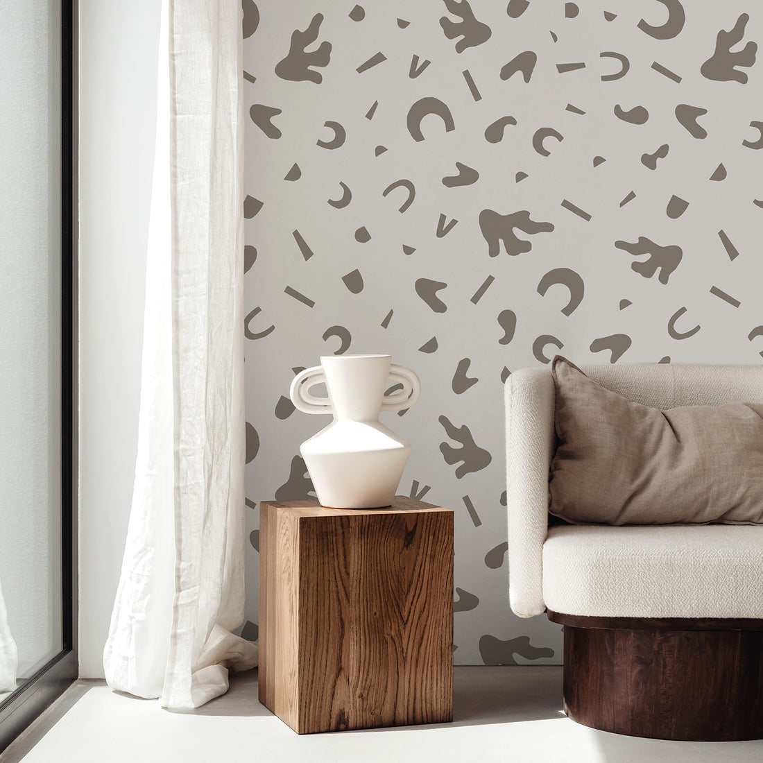 Elegant Abstract Cutouts Wallpaper
