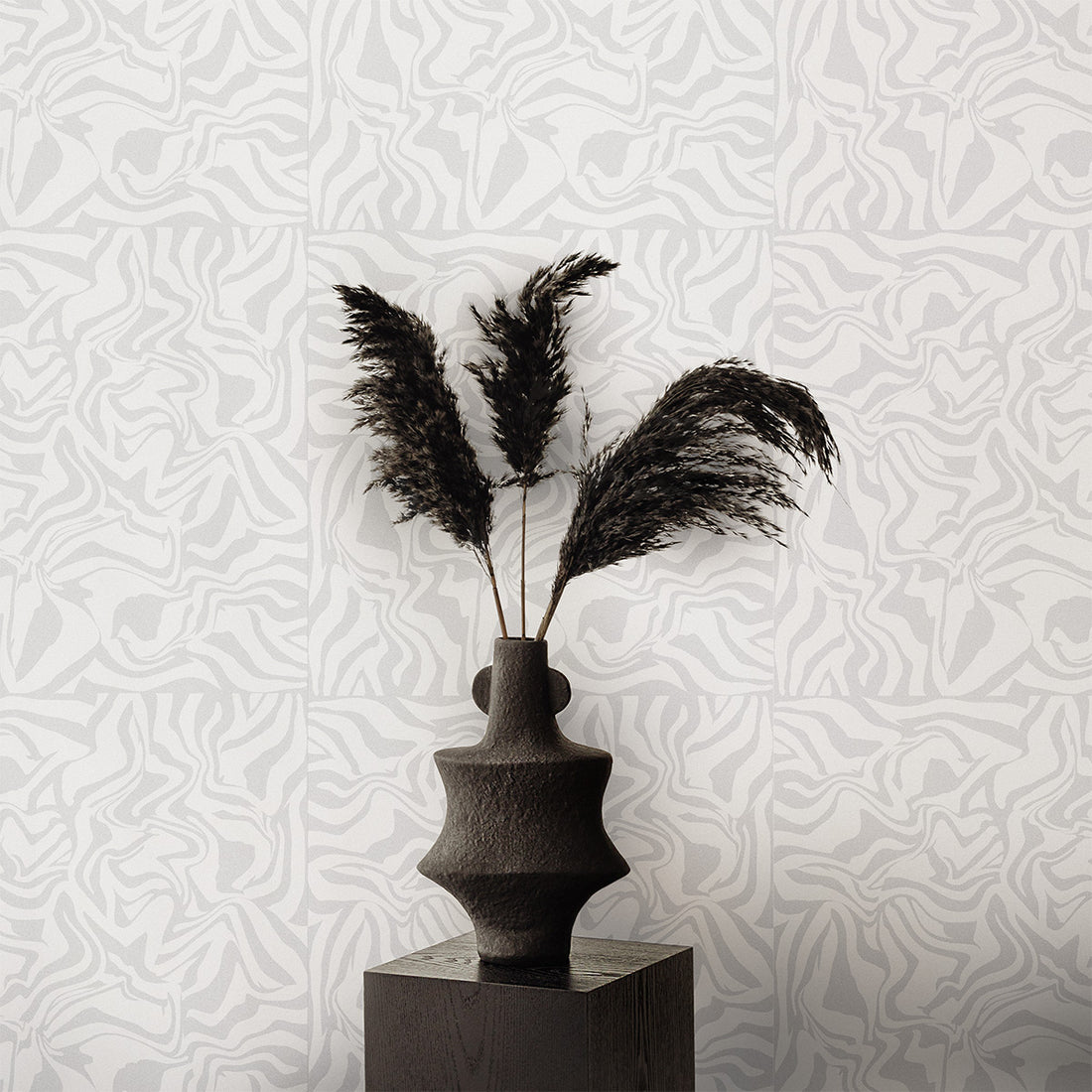 Abstract Zebra Print Wallpaper