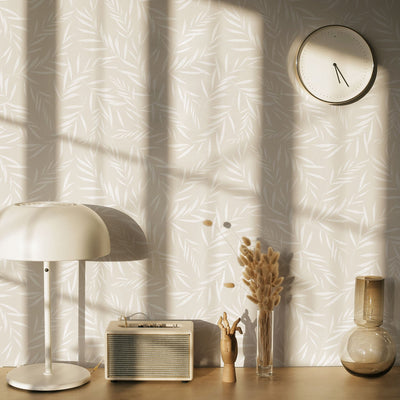 Neutral Botanical Foliage Wallpaper