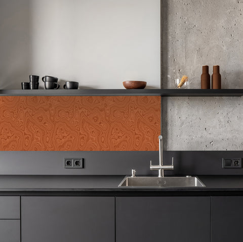 Copper Malachite Design Backsplash
