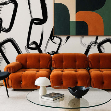 Oversized Chain Design Wall Mural