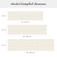 line pattern peel and stick backsplash design