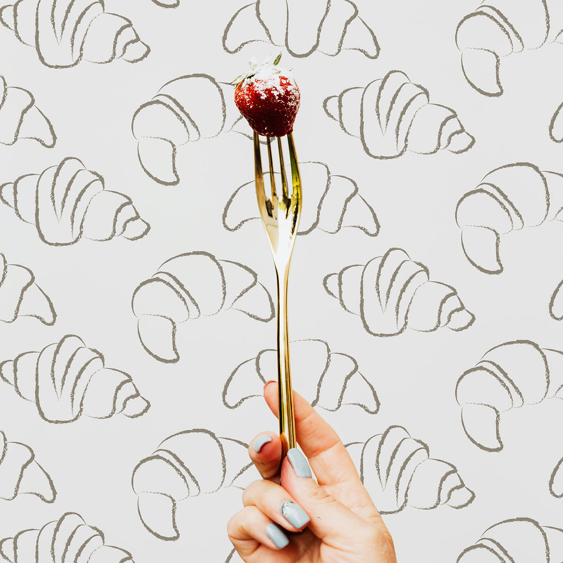 French Croissant Wallpaper