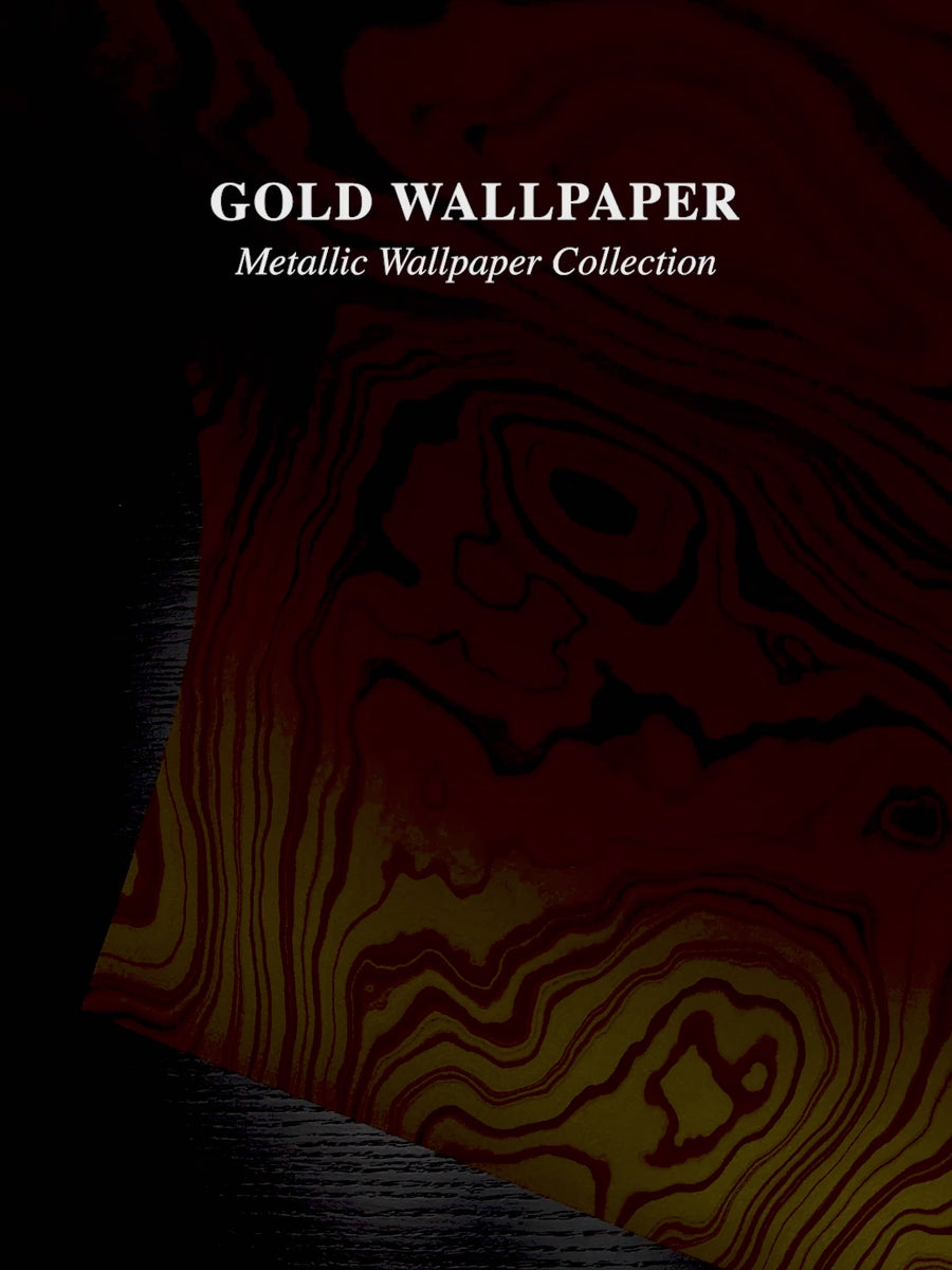 Gold Malachite Metallic Wallpaper